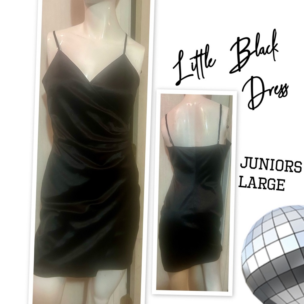 Elegant Satin Black Dress